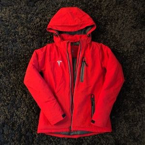 Red Soft Shell Tesla Jacket